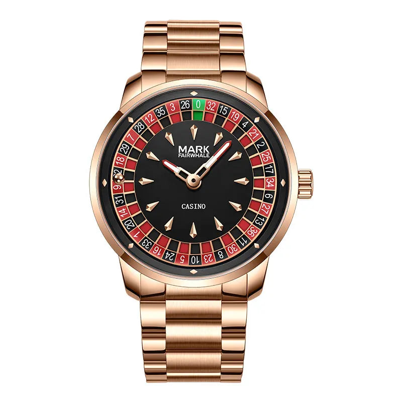 5031 Fashionable Roulette Men Watch Trendy Night Light Waterproof Quartz Watch Light Luxury Watches for Men